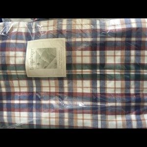 Longaberger JW plaid valance.